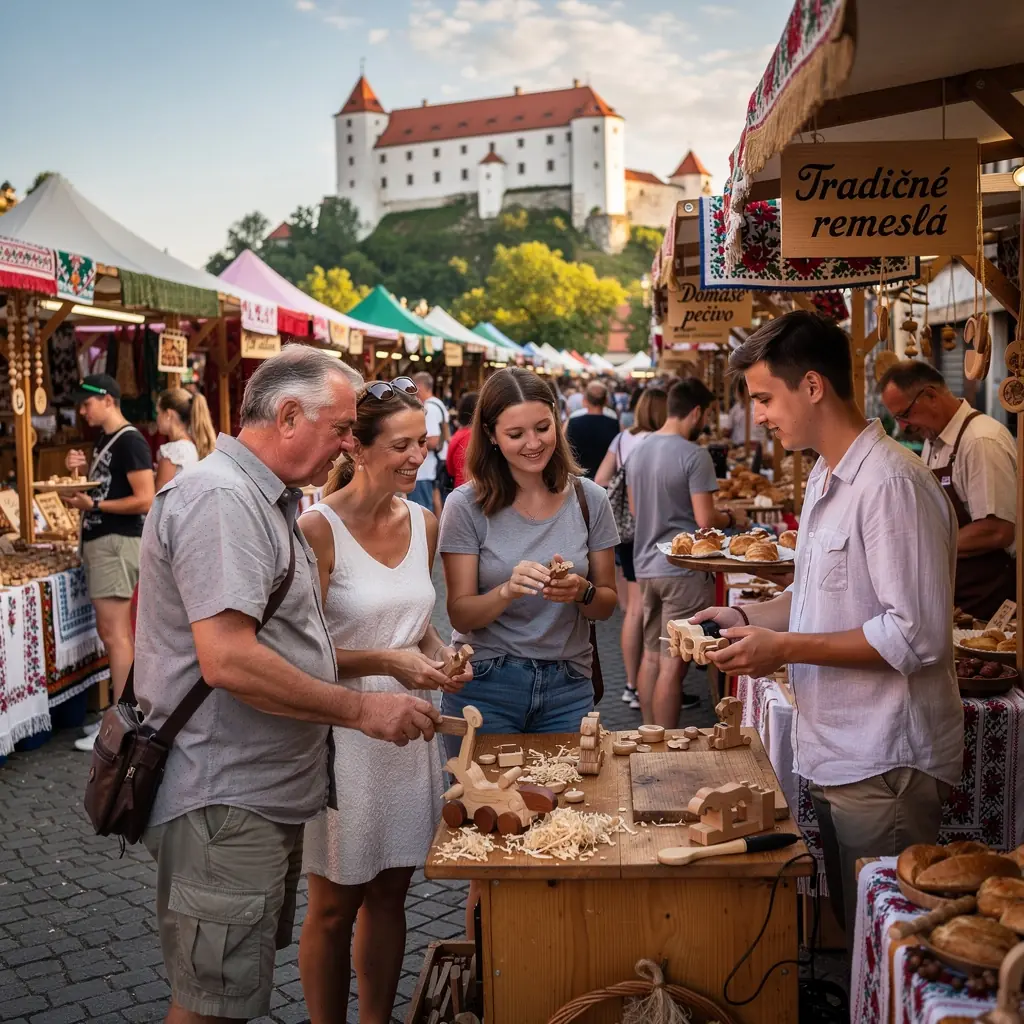 An interactive map of Slovakia highlighting key cultural sites and events for travelers to explore.